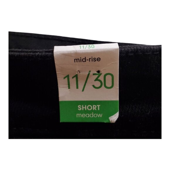 NWT REgeneration by Celebrity Pink SZ 11/30 Meadow Mid-rise Black Denim Jean Sho - Picture 5 of 9